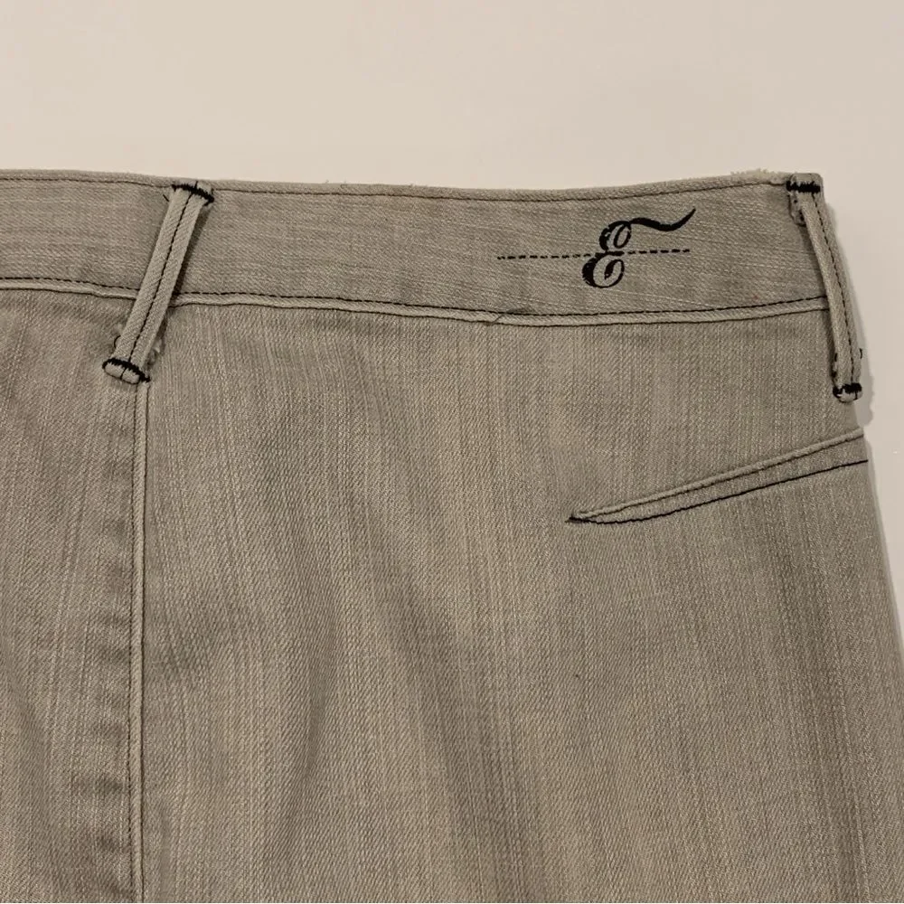 Earnest Sewn Light Gray Lizzie Slim Denim Pencil Skirt Size 29